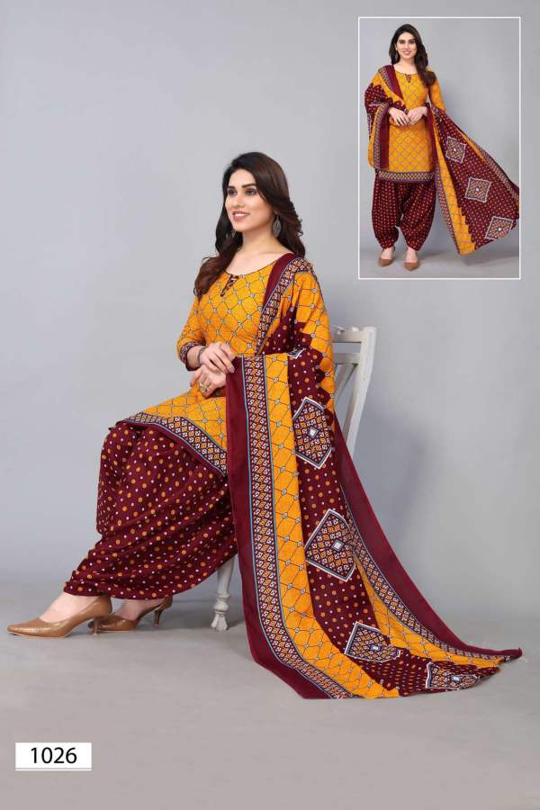 Patiyala Special 1013 Daily Casual Wear Wholesale Cotton Dress Material
